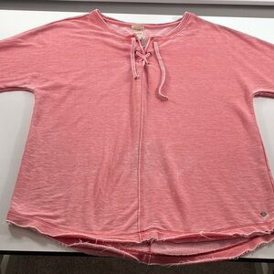 Jag Jeans Pink Tunic Top Oversized Large